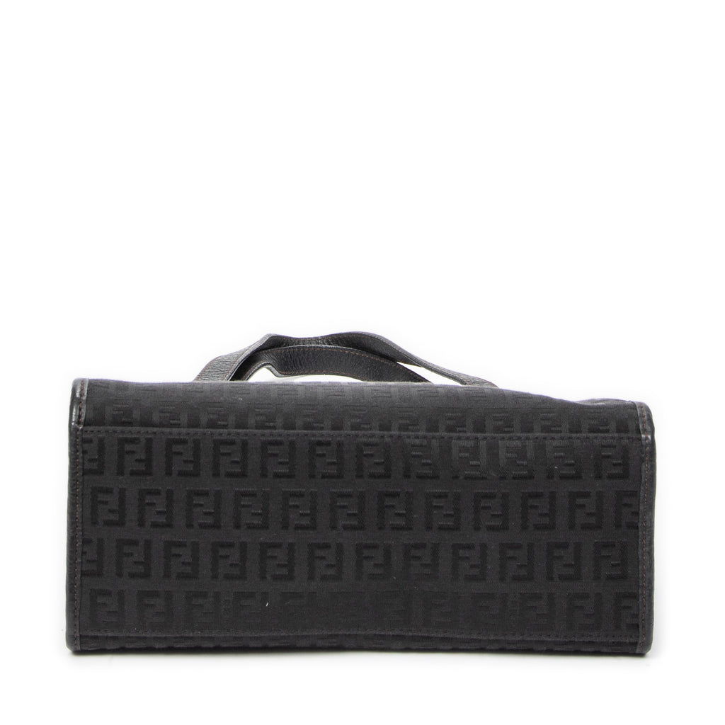 Handbag Mini Shopping Tote Black Zucchino Canvas