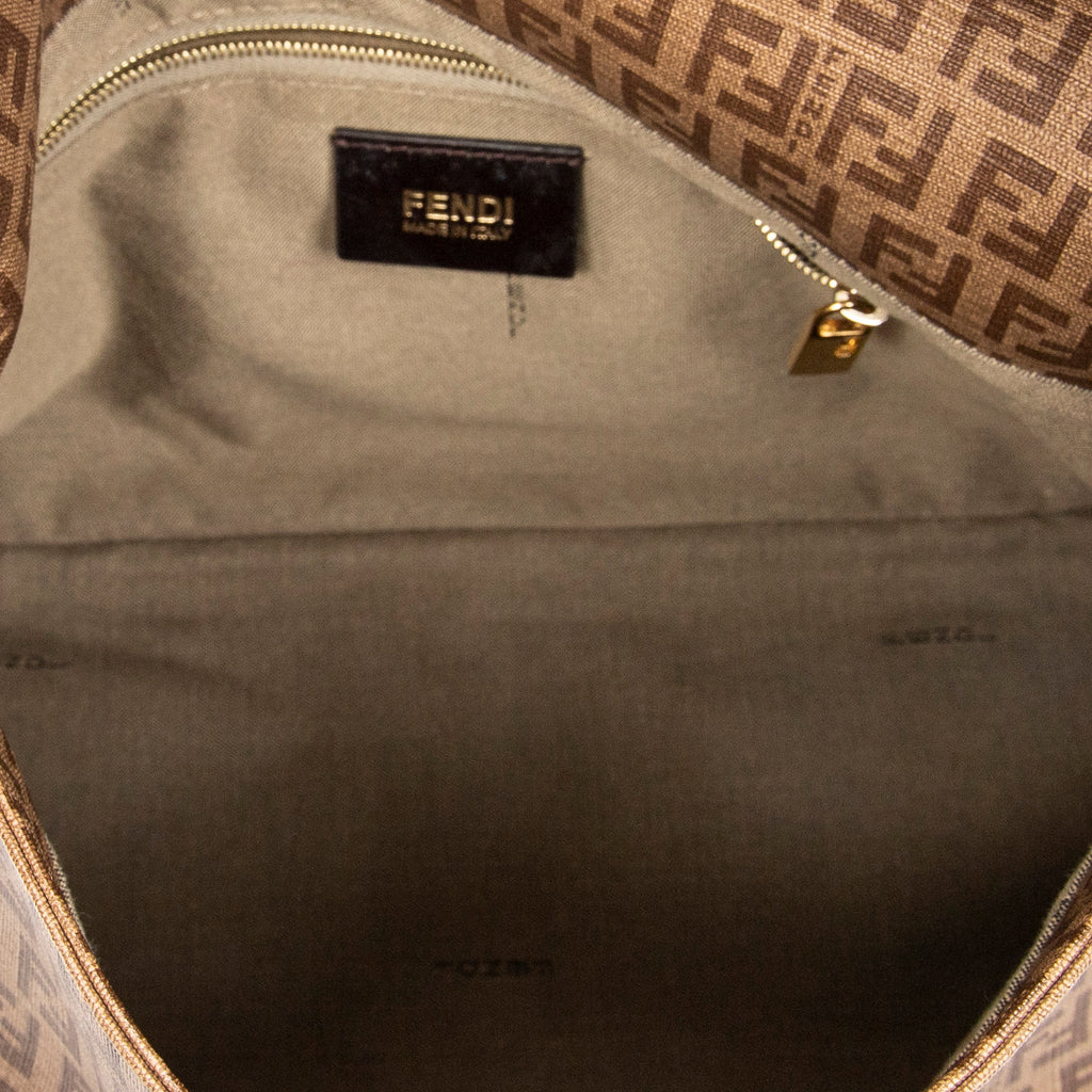 Shoulder Bag Mama Forever Brown Zucchino Coated Canvas