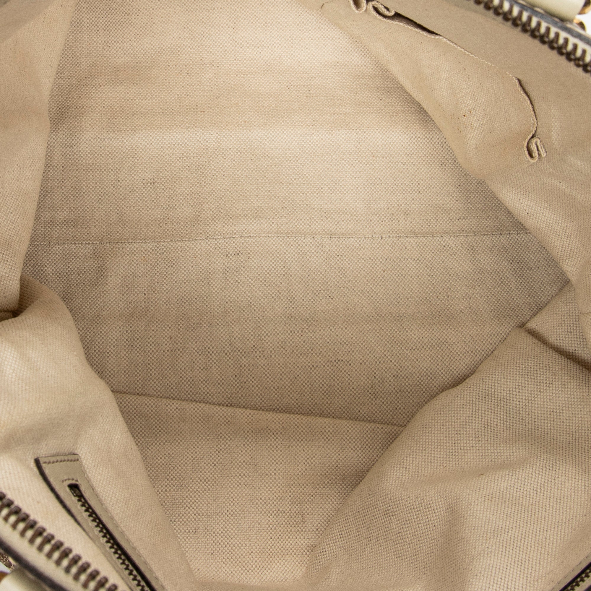 Shoulder Bag Medium Scarlett Top Handle Beige Monogrammed Canvas
