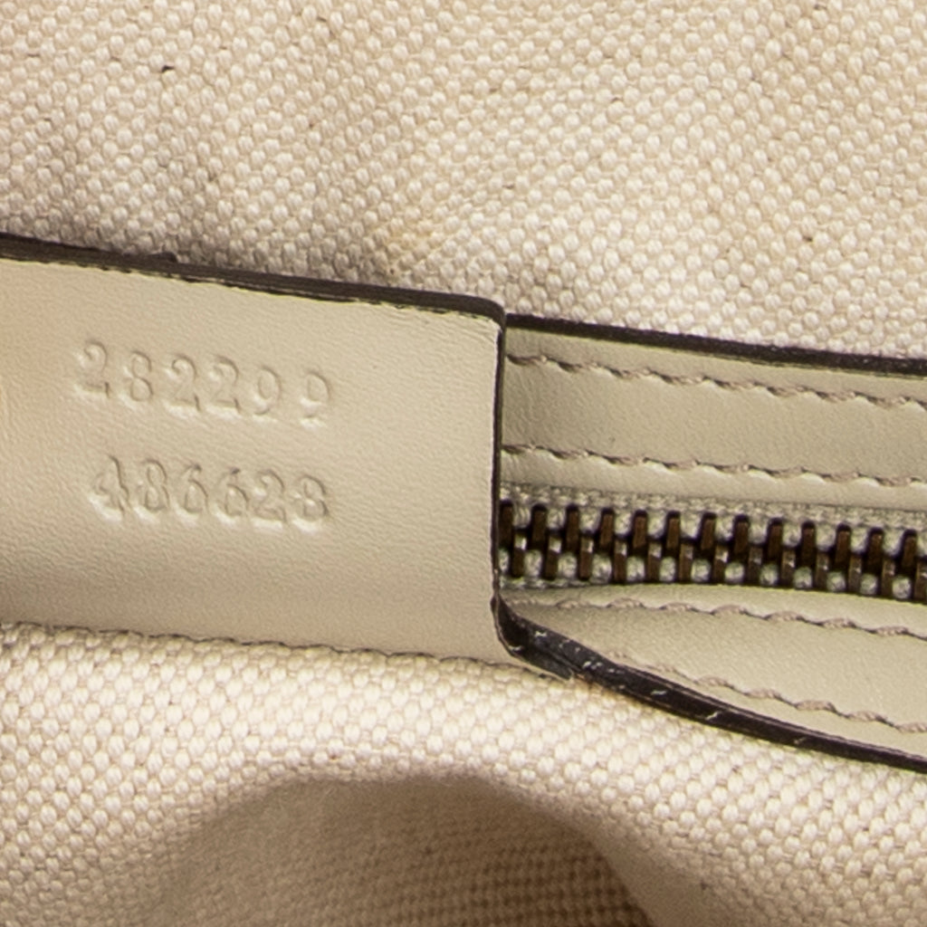 Shoulder Bag Medium Scarlett Top Handle Beige Monogrammed Canvas