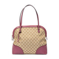 Shoulder Bag Bree Dome Tote Beige Monogrammed Canvas