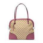 Shoulder Bag Bree Dome Tote Beige Monogrammed Canvas
