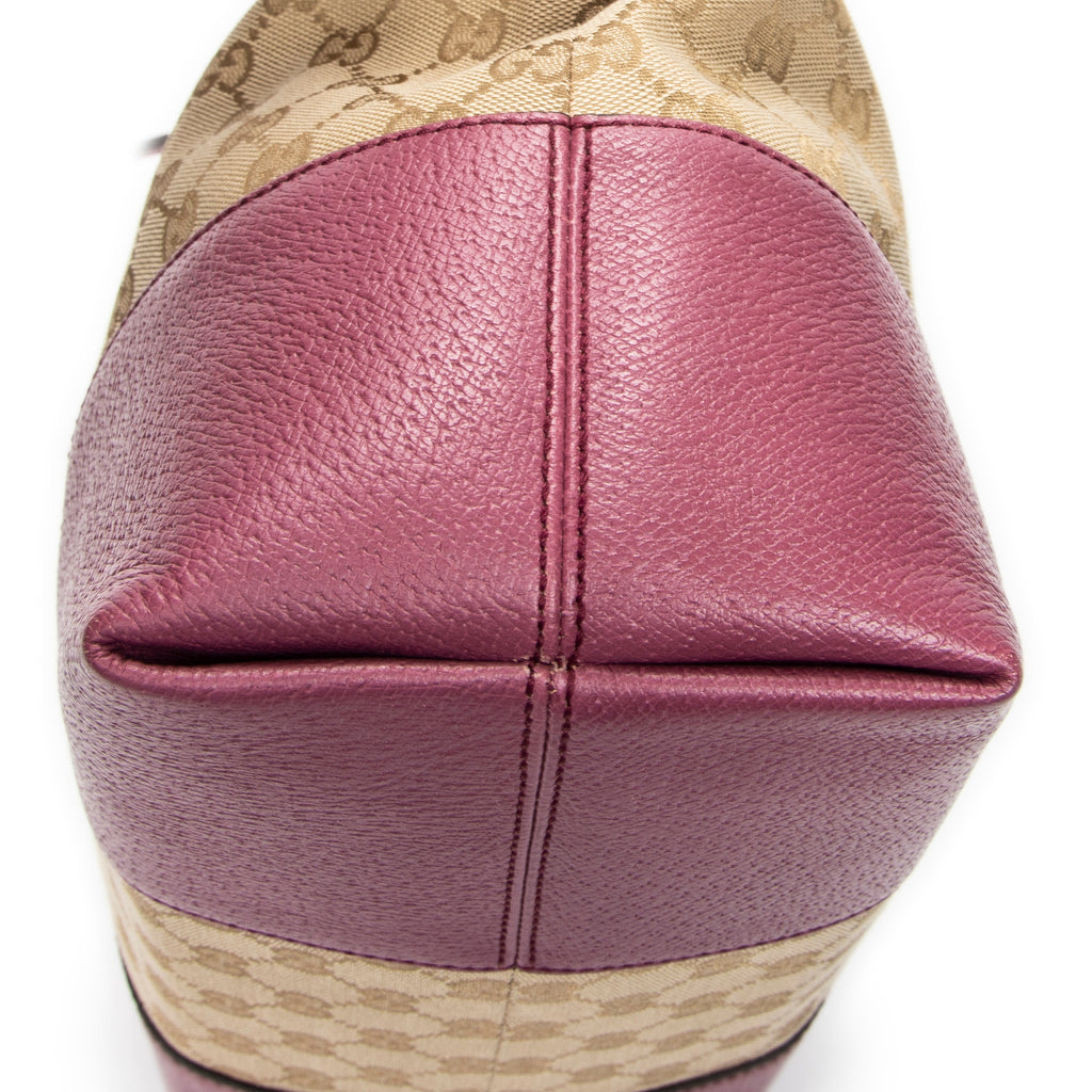 Shoulder Bag Bree Dome Tote Beige Monogrammed Canvas