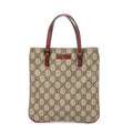 Handbag Mini Vertical Tote Beige Supreme Coated Canvas
