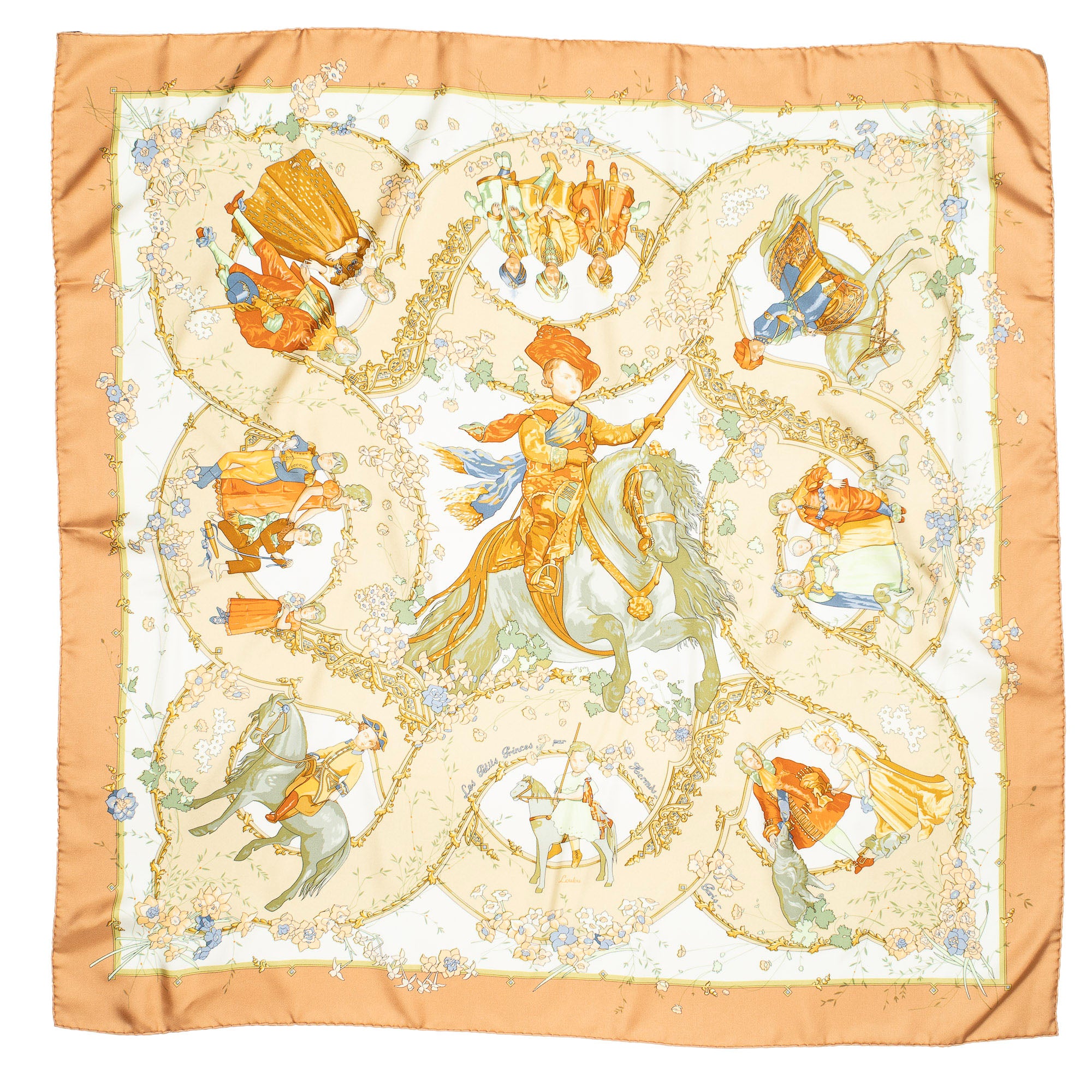Scarf Scarf Light Beige 100% Twill Silk