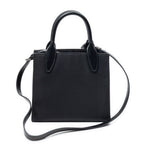 Shoulder Bag Small Square Shopping Tote Black Nylon Canvas