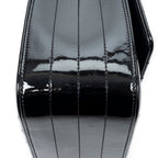 Shoulder Bag Large Vicky Chain Crossbody Black Vertical Quilted Patent Leather