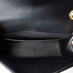 Shoulder Bag Large Vicky Chain Crossbody Black Vertical Quilted Patent Leather