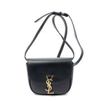 Shoulder Bag Small Kaia Crossbody Black Calfskin Leather