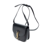 Shoulder Bag Small Kaia Crossbody Black Calfskin Leather