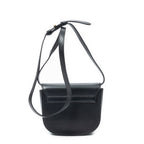 Shoulder Bag Small Kaia Crossbody Black Calfskin Leather