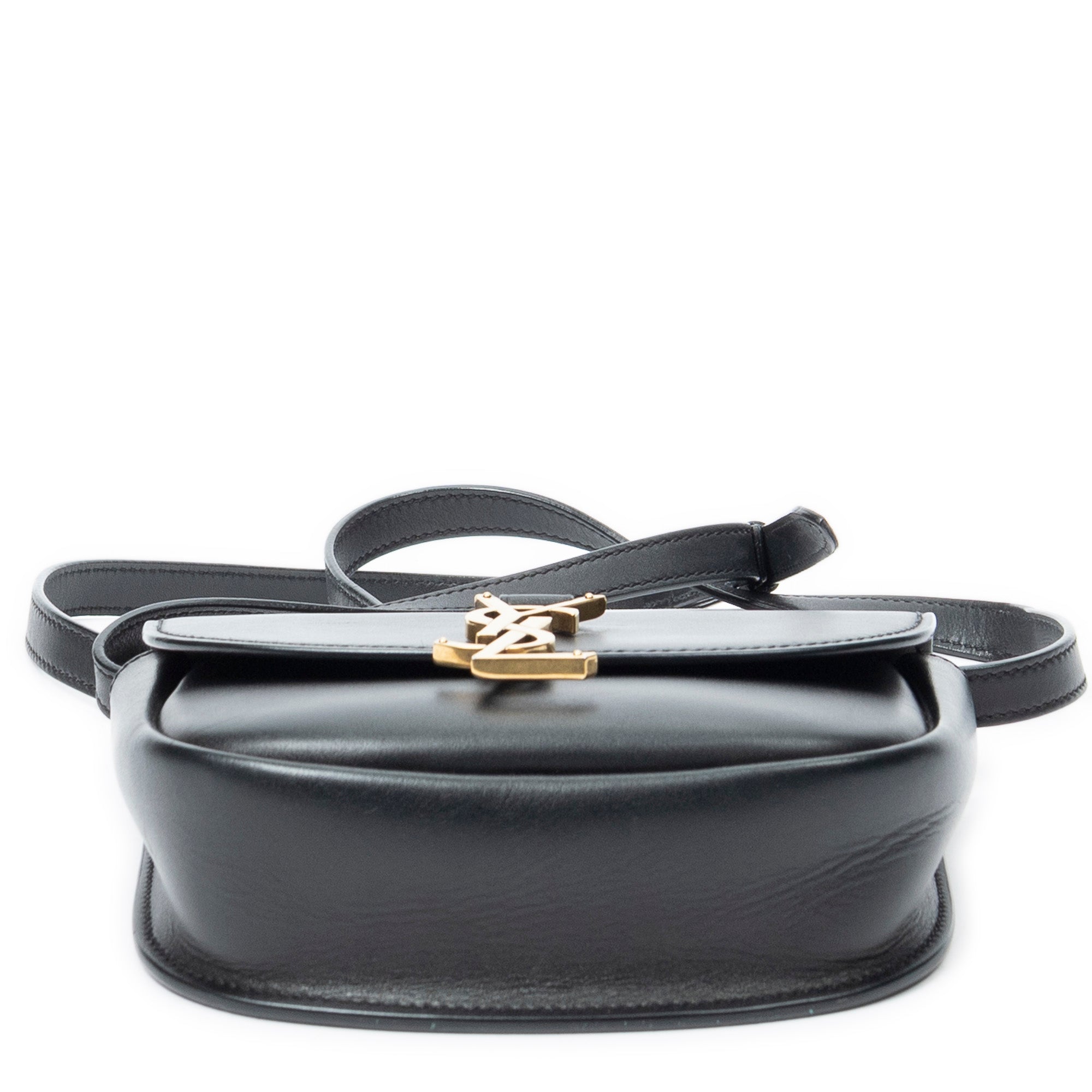 Shoulder Bag Small Kaia Crossbody Black Calfskin Leather