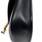 Shoulder Bag Small Kaia Crossbody Black Calfskin Leather