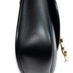 Shoulder Bag Small Kaia Crossbody Black Calfskin Leather