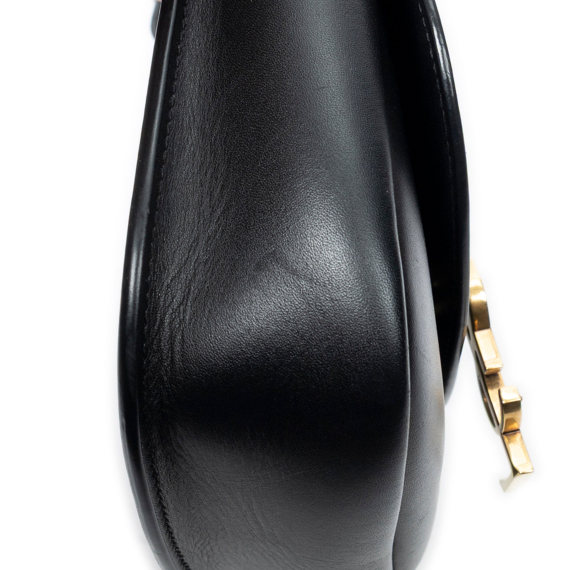 Shoulder Bag Small Kaia Crossbody Black Calfskin Leather