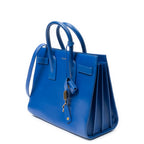 Shoulder Bag Small Sac de Jour Blue Calfskin Leather