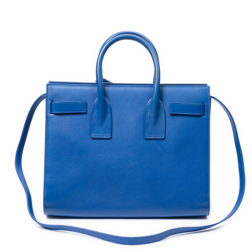Shoulder Bag Small Sac de Jour Blue Calfskin Leather