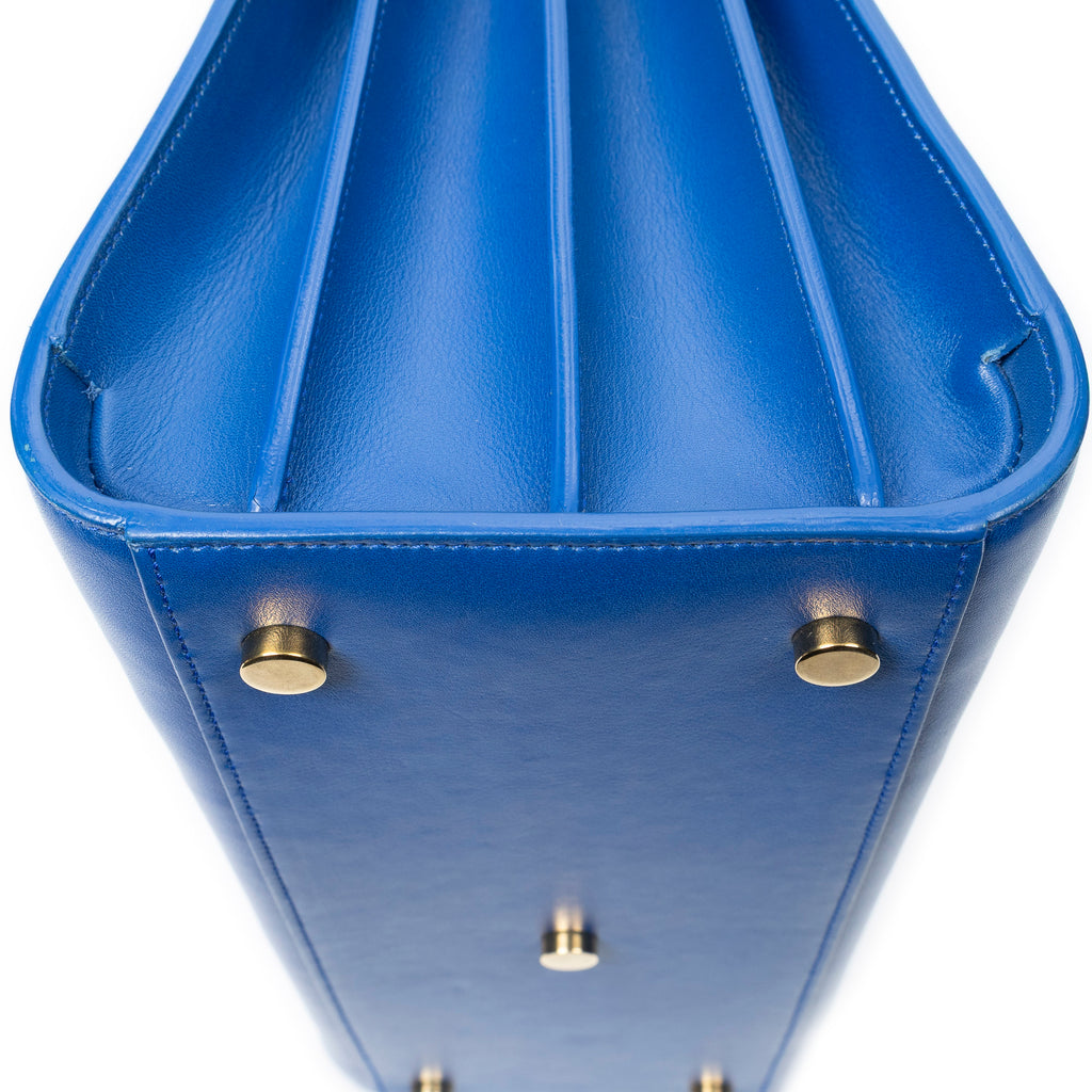 Shoulder Bag Small Sac de Jour Blue Calfskin Leather