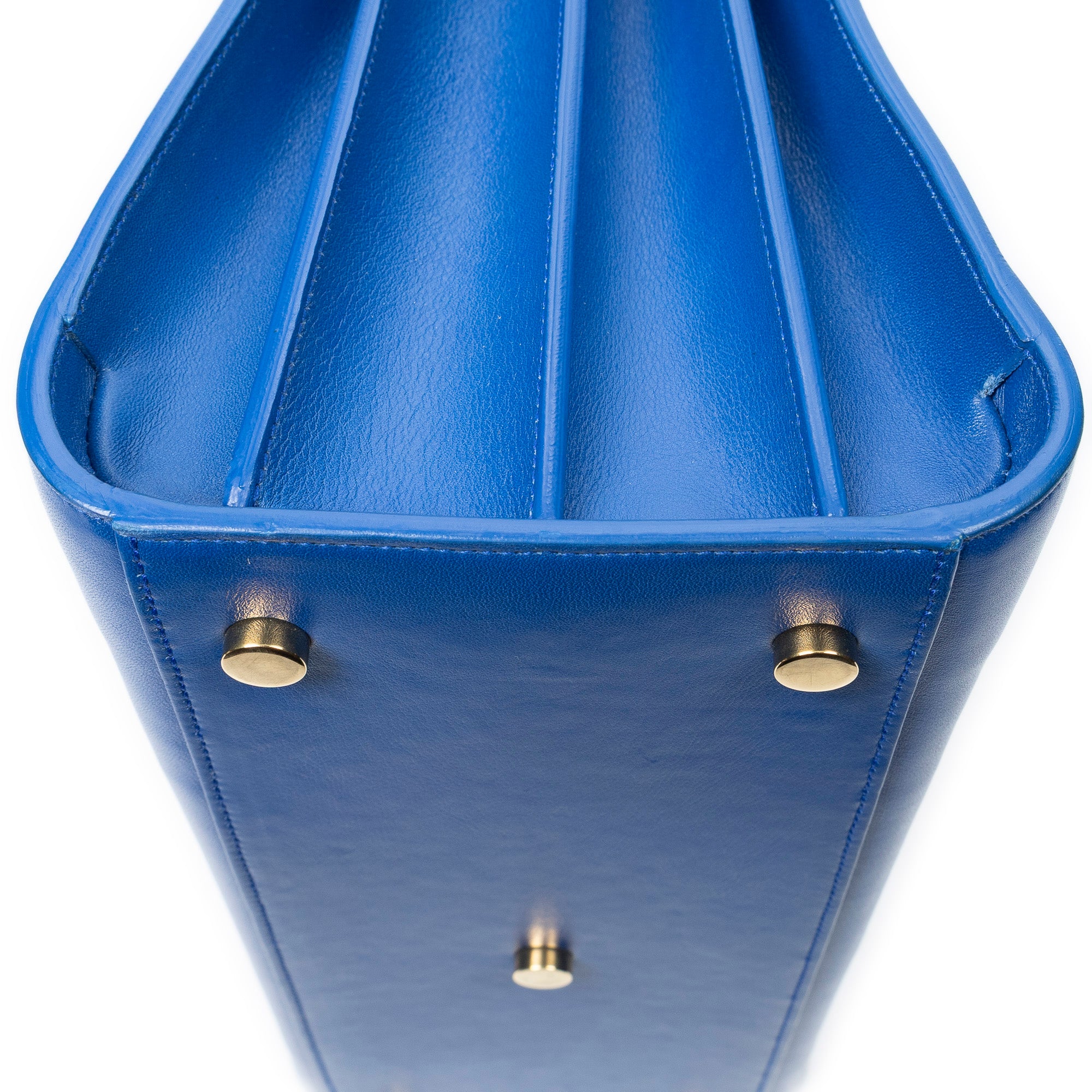 Shoulder Bag Small Sac de Jour Blue Calfskin Leather