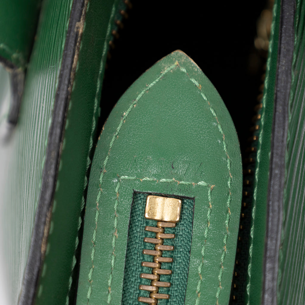 Shoulder Bag St-Jacques Shopping GM Green Epi