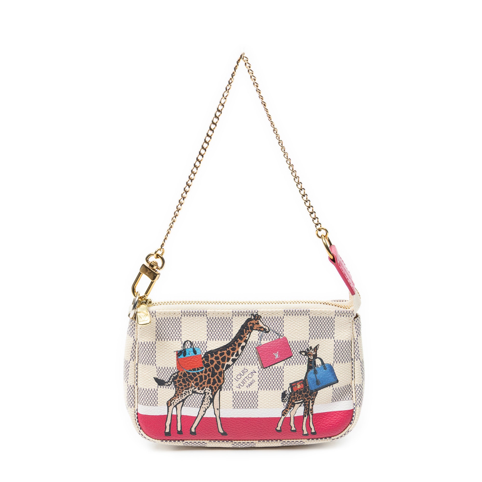 Pouch Mini Pochette Accessoires Ivory Damier Azur