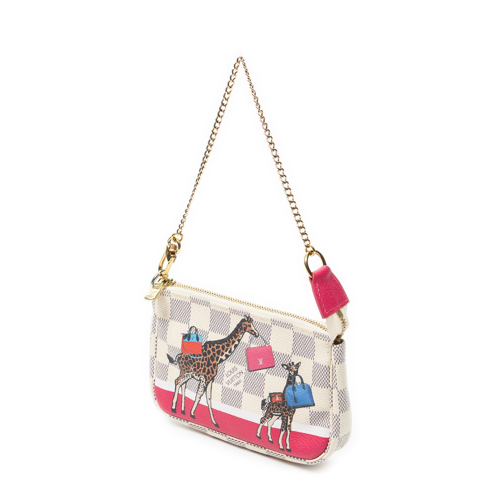 Pouch Mini Pochette Accessoires Ivory Damier Azur