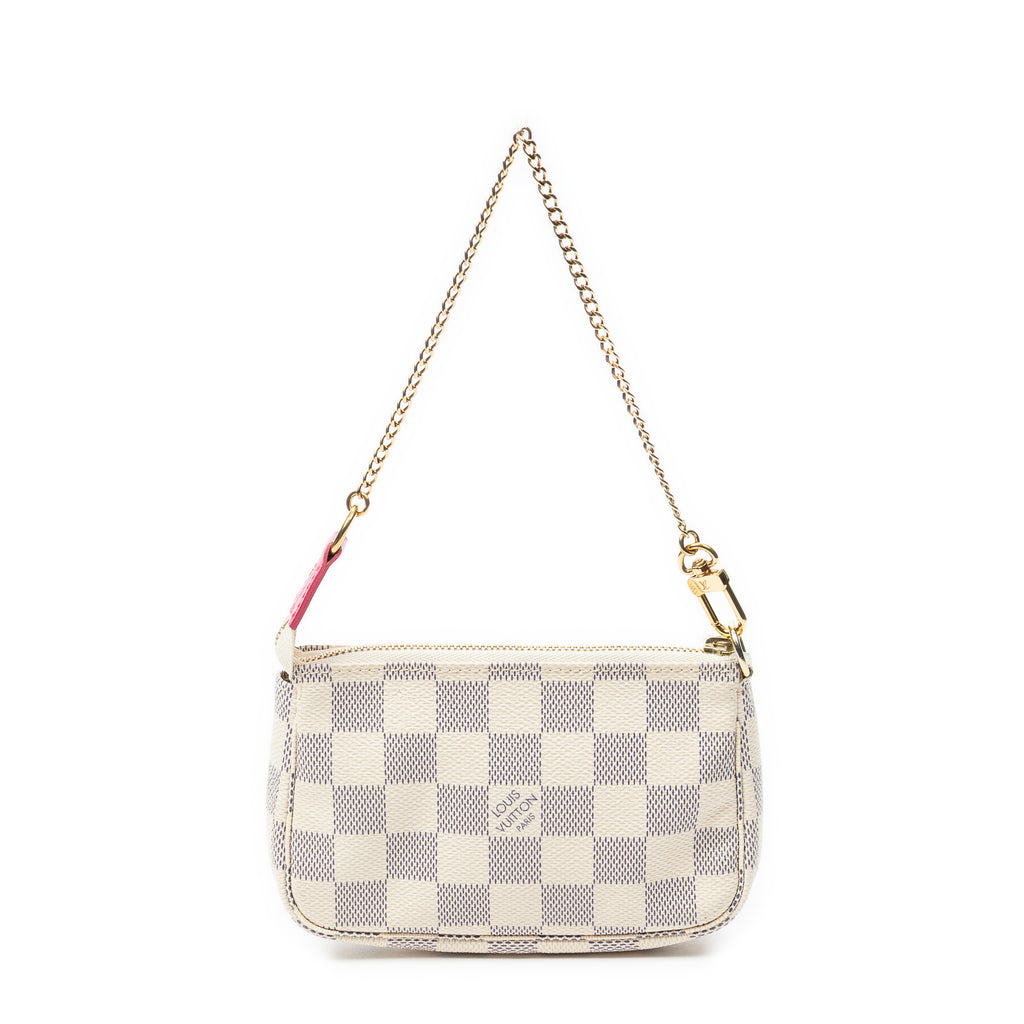 Pouch Mini Pochette Accessoires Ivory Damier Azur