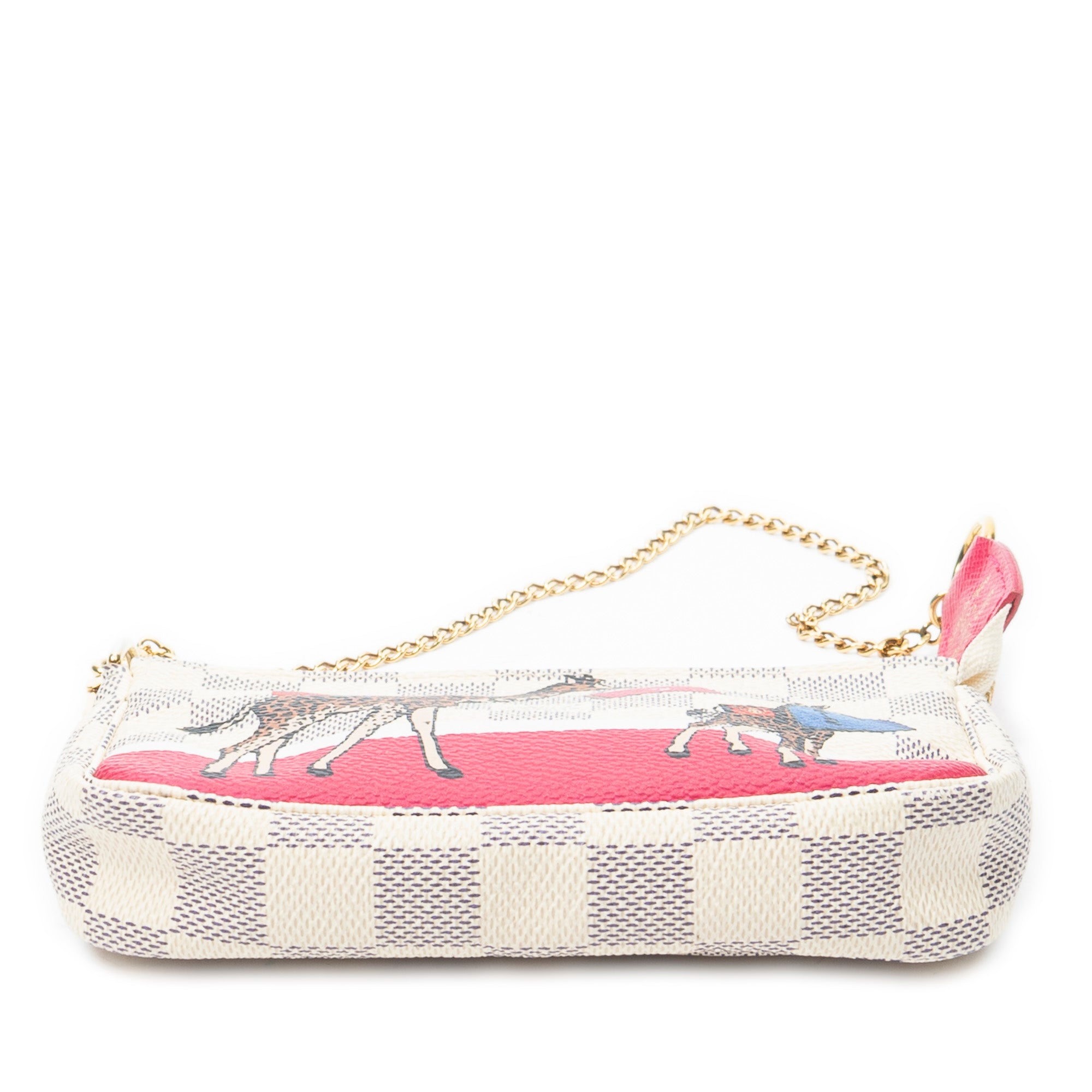 Pouch Mini Pochette Accessoires Ivory Damier Azur