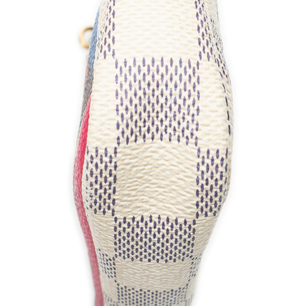 Pouch Mini Pochette Accessoires Ivory Damier Azur