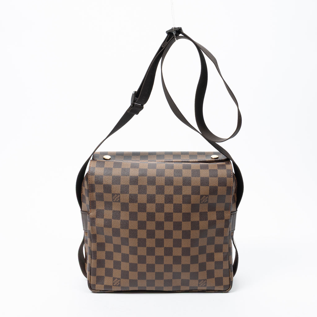 Shoulder Bag Naviglio Brown Damier Ebene