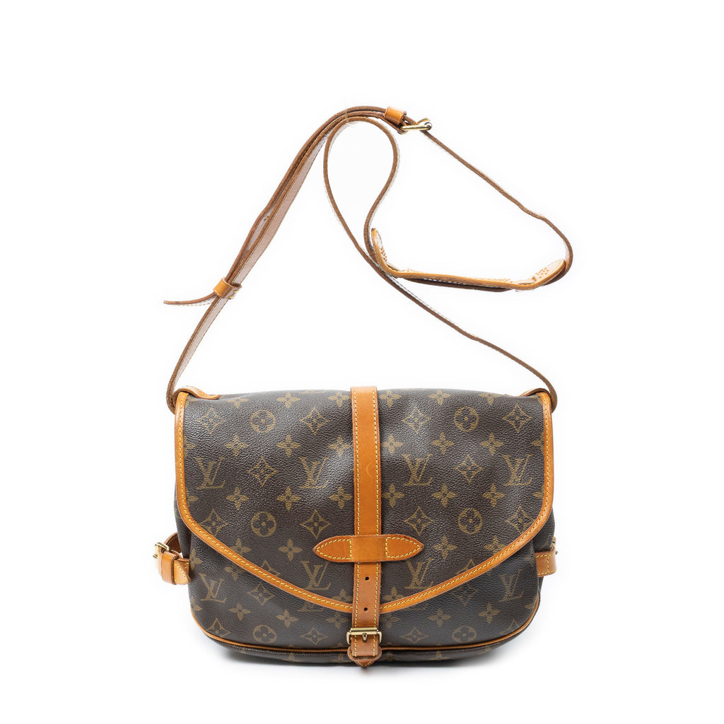 Shoulder Bag Saumur MM Brown Monogram Canvas