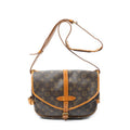 Shoulder Bag Saumur MM Brown Monogram Canvas