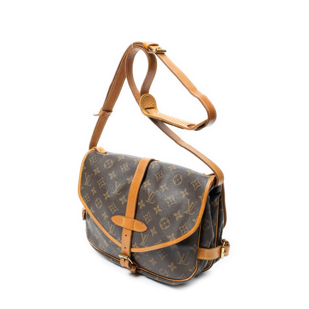 Shoulder Bag Saumur MM Brown Monogram Canvas