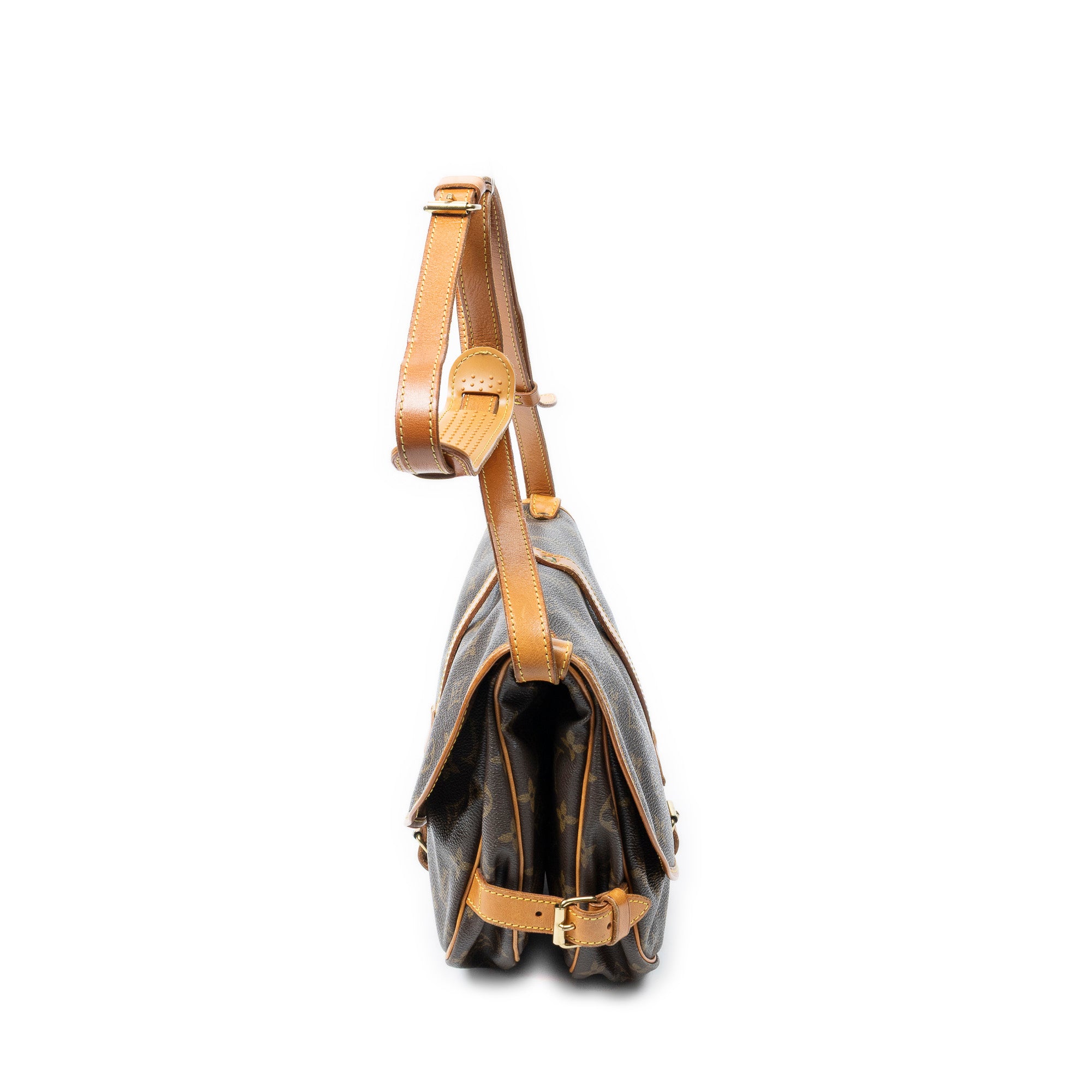 Shoulder Bag Saumur MM Brown Monogram Canvas