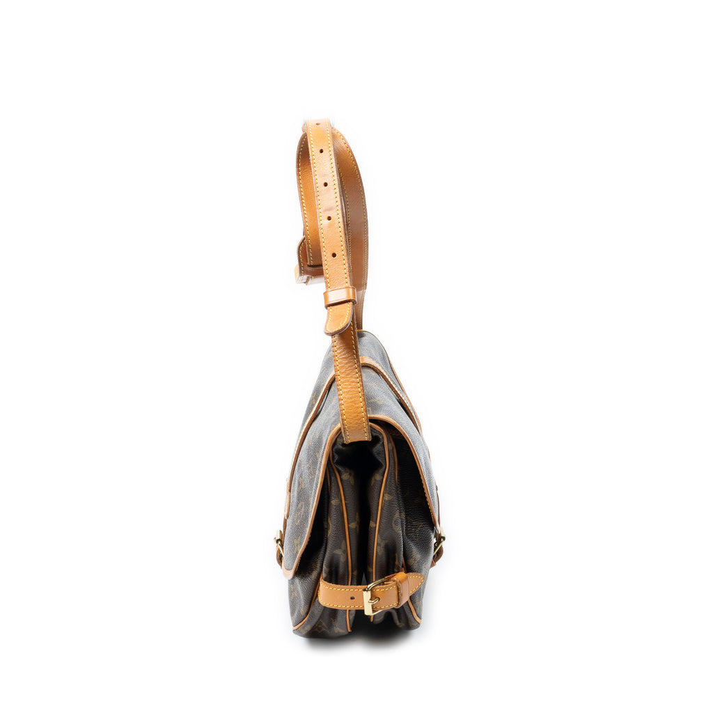 Shoulder Bag Saumur MM Brown Monogram Canvas