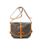 Shoulder Bag Saumur MM Brown Monogram Canvas