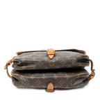 Shoulder Bag Saumur MM Brown Monogram Canvas