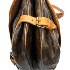 Shoulder Bag Saumur MM Brown Monogram Canvas