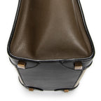 Handbag Micro Luggage Black Calfskin Leather