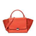 Shoulder Bag Medium Trapeze Red Grained Calfskin Leather