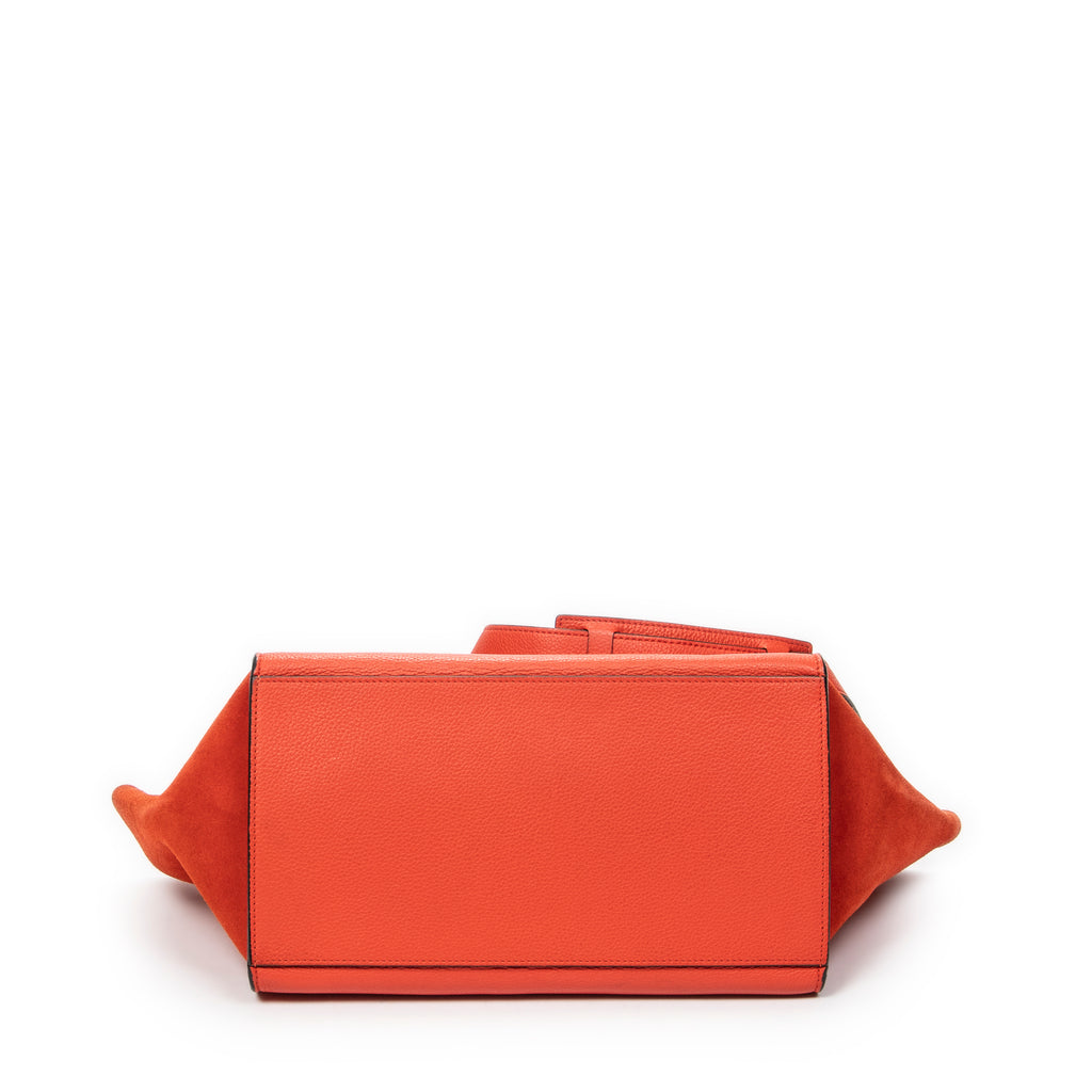 Shoulder Bag Medium Trapeze Red Grained Calfskin Leather