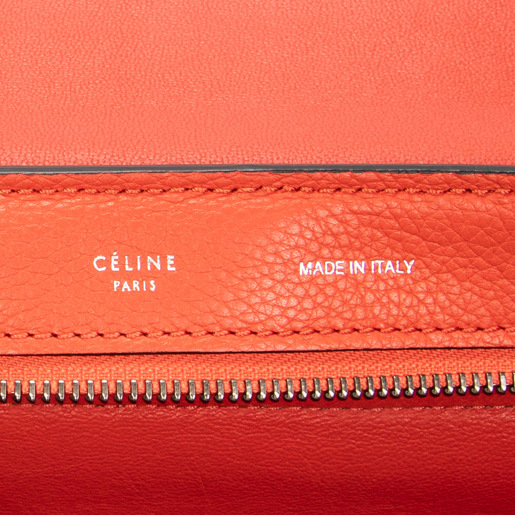 Shoulder Bag Medium Trapeze Red Grained Calfskin Leather