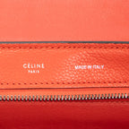 Shoulder Bag Medium Trapeze Red Grained Calfskin Leather