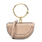 Shoulder Bag Nile Bracelet Minaudiere Light Pink Calfskin Leather