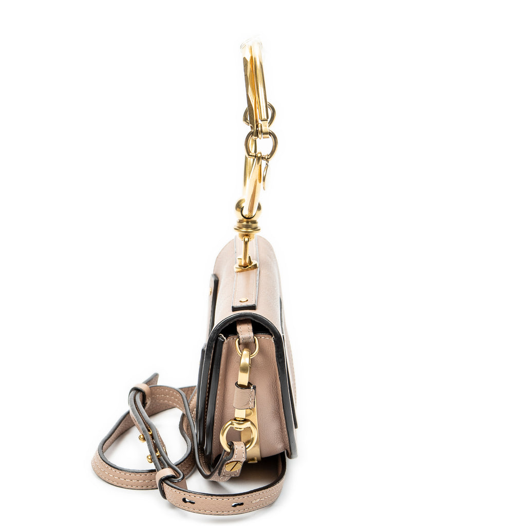 Shoulder Bag Nile Bracelet Minaudiere Light Pink Calfskin Leather