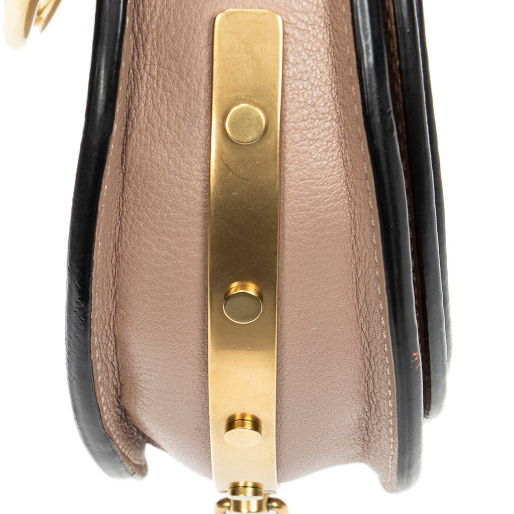 Shoulder Bag Nile Bracelet Minaudiere Light Pink Calfskin Leather