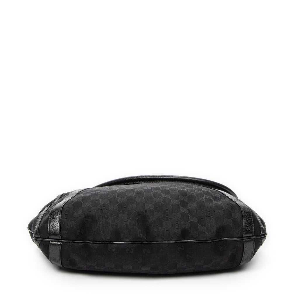 Shoulder Bag Abbey Convertible Tote Black Monogrammed Canvas
