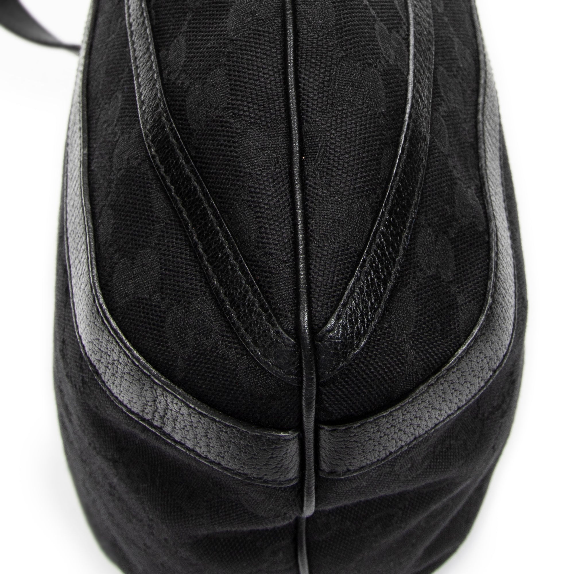 Shoulder Bag Abbey Convertible Tote Black Monogrammed Canvas