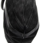 Shoulder Bag Abbey Convertible Tote Black Monogrammed Canvas