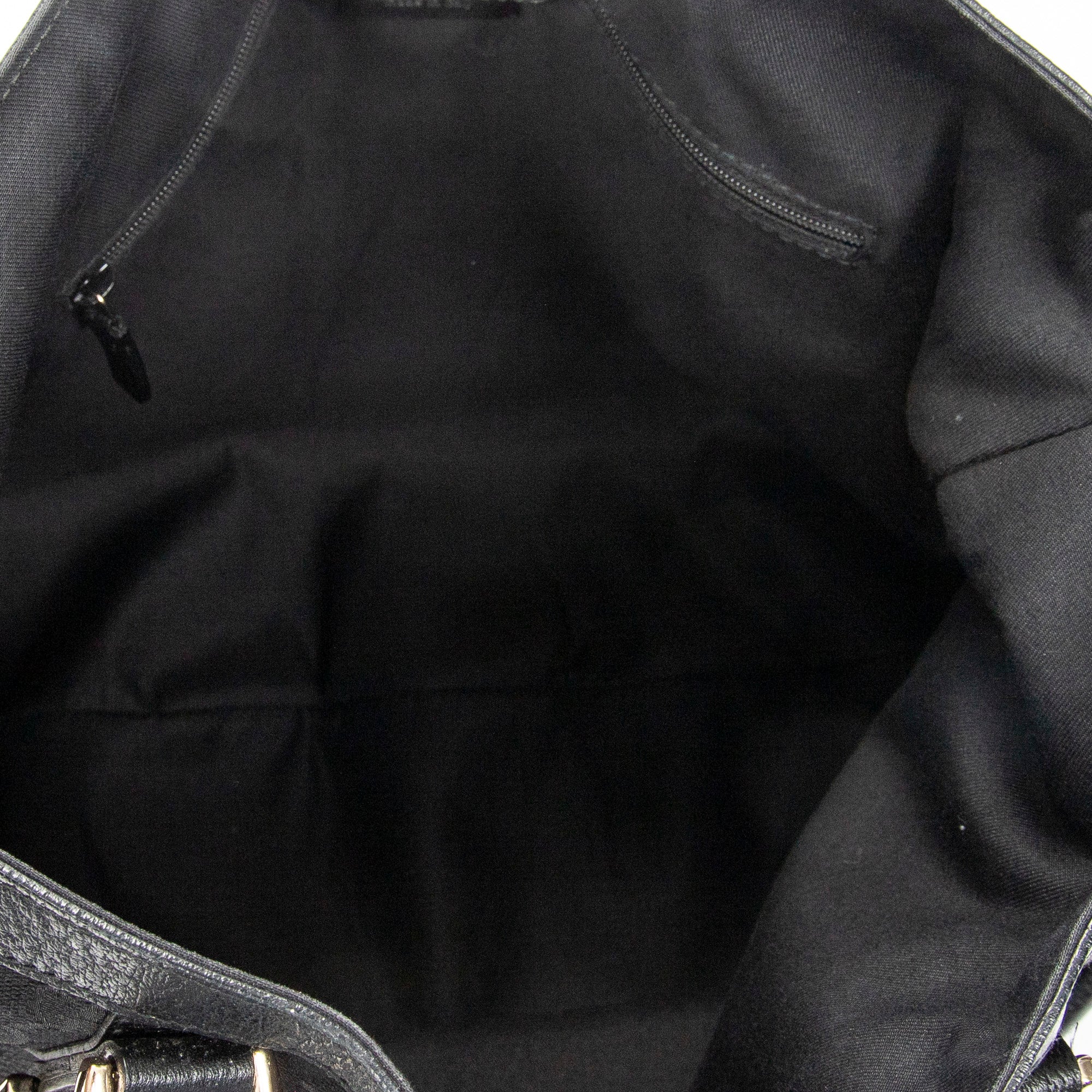 Shoulder Bag Abbey Convertible Tote Black Monogrammed Canvas
